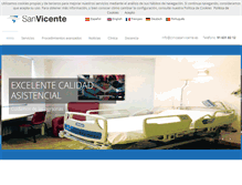 Tablet Screenshot of clinicasanvicente.es