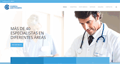 Desktop Screenshot of clinicasanvicente.com.pe